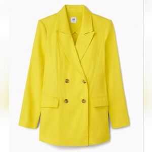 Cabi 6673 Glow Up Blazer M Medium New NWT Yellow Buttercup